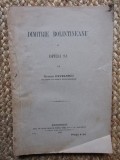 DIMITRIE BOLINTINEANU SI OPERA SA de GEORGE PAVELESCU , 1913 , SEMNATA