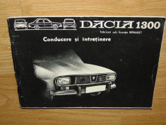 DACIA 1300 CONDUCERE SI INTRETINERE R 1170-220 foto