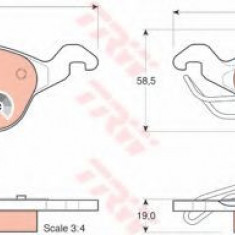 Set placute frana,frana disc FORD FOCUS Combi (DNW) (1999 - 2007) TRW GDB1358