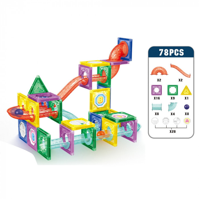 Set De Constructie Magnetic 78 De Piese 2755