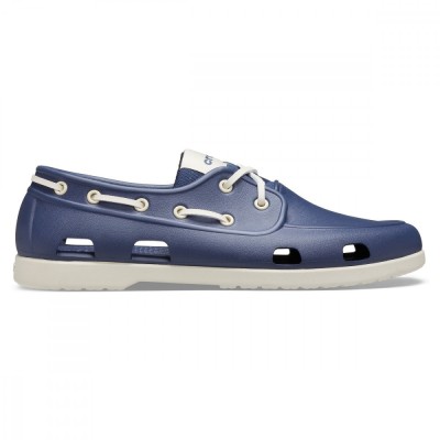 Pantofi Crocs Men&amp;#039;s Classic Boat Shoe Albastru - Navy/Stucco foto