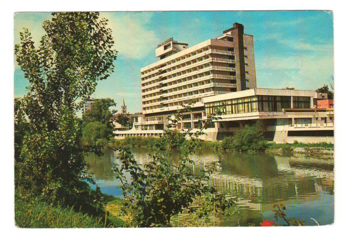 CPIB 23867 CARTE POSTALA - ORADEA - HOTEL &quot;DACIA&quot;, CIRCULATA, 1969, STAMPILE, TIMBRU