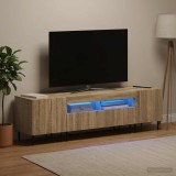 Cumpara ieftin Set de 3 piese pentru TV cu LED ZWOLLE Stejar Sonoma