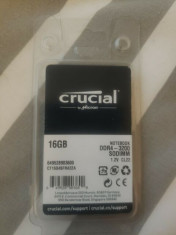 16GB 3200Mhz Memorie laptop DDR4 modul de tip 1 x 16GB Crucial sigilat SODIMM foto