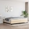 Gossi cadru de pat, crem, 200x200 cm, material textil