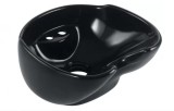 Castron ceramic profesional pentru stația de spălare a coaforului negru