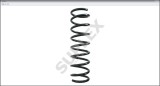 Arc spiral suspensie Ford Focus III 10-20, motor 1.0 EcoBoost, 1.5, 1.6, 2.0 TDCi, montare Spate, blue; galben; Suplex