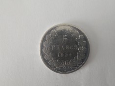 Franta 5 Francs 1834 Argint are 25 gr.