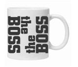 Cana alba personalizata &quot;the boss&quot;, INOVATIX&reg;. 330ml