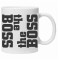 Cana alba personalizata &quot;the boss&quot;, INOVATIX&reg;. 330ml