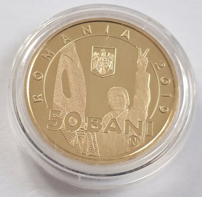 Moneda 50 bani 2019 Romania, proof, Revolutia foto