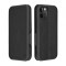 Husa pentru Apple iPhone 12 Pro, Techsuit, Safe Wallet Plus, Neagra