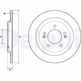 Set discuri frana spate DELPHI, Hyundai I30 (Gd), 06.11-; Kia Cee D Sportswagon (Jd), 09.2012-, Ceed (Jd), 05.2012-, Ceed Combi Van (Jd), 07.12-, Pro