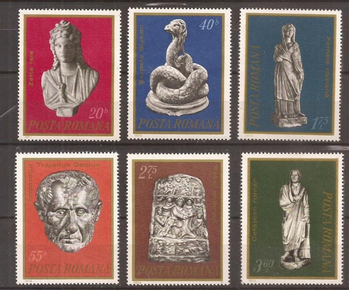 C3374 - Romania 1974 - Arheologie 6v.nestampilate MNH