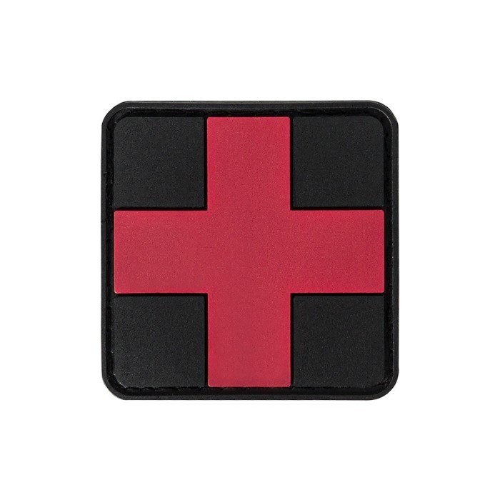 Ecuson 3D PVC Medic Velcro Negru MFH