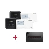 PACHET TERMOSTAT DE AMBIENT CU CONTROL PRIN INTERNET PENTRU 2 ZONE CU 2 POMPE DE CIRCULATIE ENGO E901-WIFI+ECB2-230