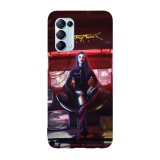 Husa compatibila cu Oppo A73, Viceversa, model Cyborg Girl Cyberpunk, Silicon, TPU, Transparent, Carcasa