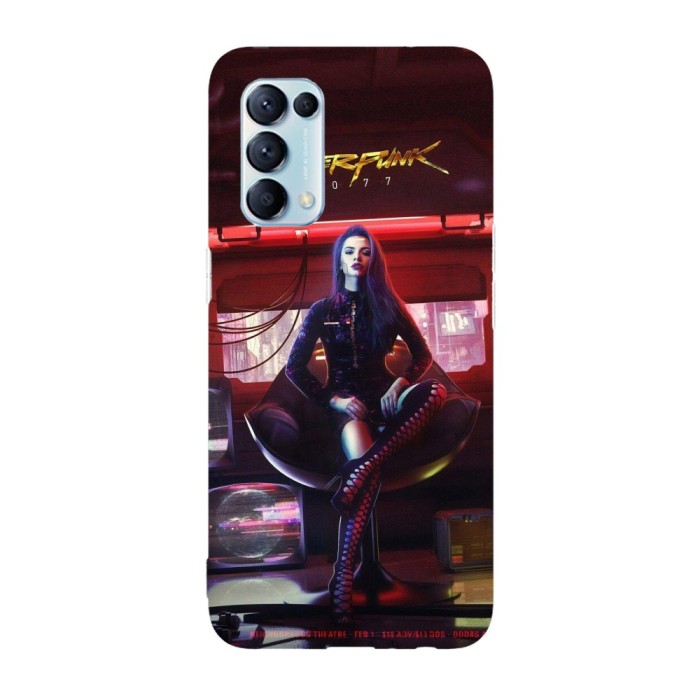 Husa compatibila cu Oppo A55, Viceversa, model Cyborg Girl Cyberpunk, Silicon, TPU