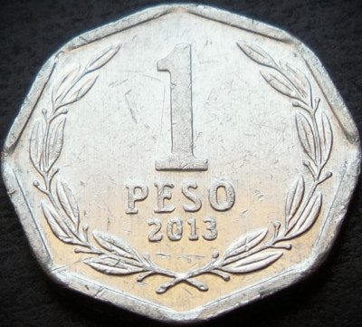 Moneda exotica 1 PESO - CHILE, anul 2013 *cod 3491 foto