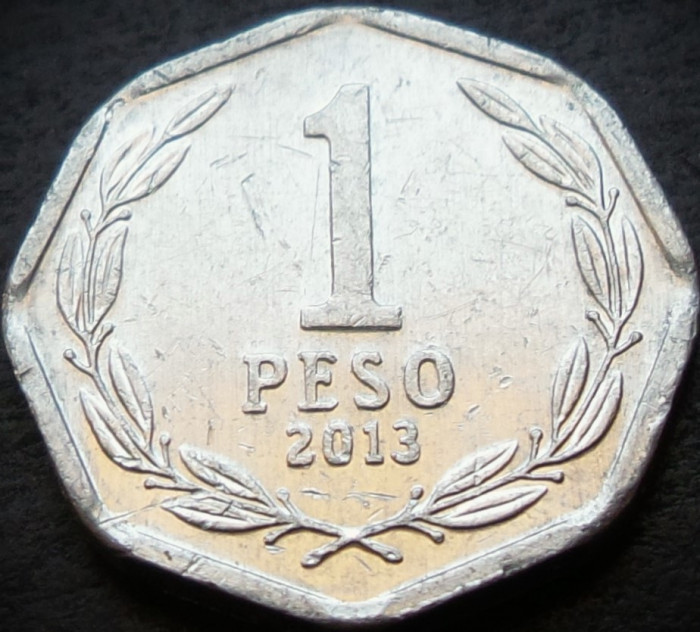 Moneda exotica 1 PESO - CHILE, anul 2013 *cod 3491