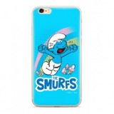 HUSA CAPAC TPU / GLASS, THE SMURFS 030, APPLE IPHONE 7 / 8 CU LICENTA, BLISTER