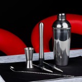 Set 6 elemente pentru bar, shaker, inox, argintiu, Kinghoff