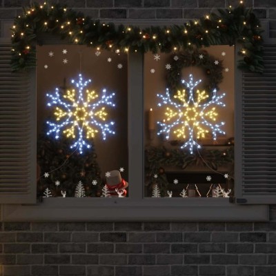 vidaXL Fulger de Crăciun cu 180 LED Alb cald 56 x 49 x 0.7 cm PVC 42018954 foto