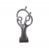 Sculptura, Lesser &amp; Pavey, argintiu, metal, 49 cm, abstract