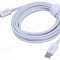 Cablu Apple Lightning USB C 2m 20W Alb BASEUS