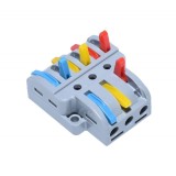 Conector Cablu MYF-FY 3-6 Fire, Mufa Rapida cu Manete, 32A, 250V, 0.08-4mm&sup2;, Cupru/ABS, Rigleta Fara Suruburi