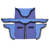 Set perdele cabina camion, velur albastru-negru universale Mega Drive