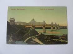 Cernavoda-Podul,carte postala circulata/reconditionata 1906 foto