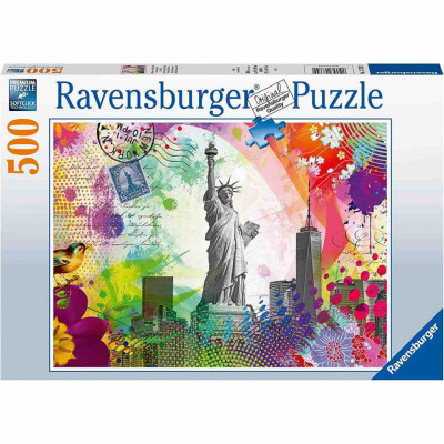 Puzzle Carte Postala New York, 500 Piese foto