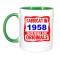 Cana maner verde personalizata Fabricat in 1958 toate piesele sunt originale, INOVATIX&reg;. 330ml