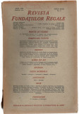 Revista Fundatiilor Regale mar/1946 T.Arghezi M. Dard S. Movila E. Seidel...