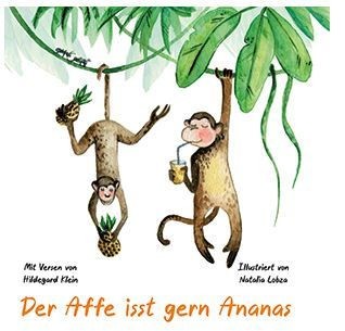 Der Affe isst gern Ananas