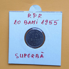 10 Bani 1955 - moneda din perioada RPR - piesa SUPERBA in stare foarte buna