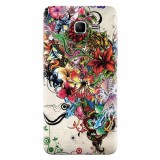 Husa silicon pentru Samsung Grand Prime, Abstract Flowers Tattoo Illustration