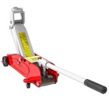 HOMCOM Cric Hidraulic cu Ridicare 12-30 cm și Capacitate 2.5 Tone, din Oțel &Icirc;ntărit, Roșu și Gri | Aosom Romania