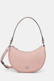 MICHAEL Michael Kors poșetă de piele culoarea roz, 32S5S8QU1L