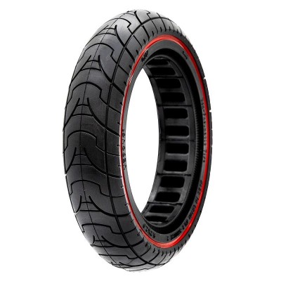 Cauciuc plin pentru trotineta electrică, 9.2 x 2-6.1/B34, negru cu linie roșie | Motorevolution foto