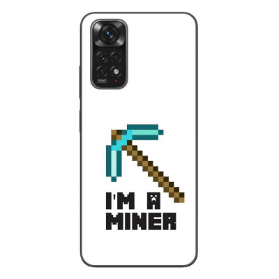 Husa compatibila cu Xiaomi Redmi Note 11 Silicon Gel Tpu Model Minecraft Miner foto