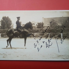 Emil Fischer Sibiu, fotografie Scoala cavalerie, foto cu dedicație