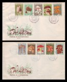 1958 Romania - 2 FDC Ciuperci comestibile, LP 457