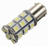 Led Auto Rosu BA15S 27 Smd Cu Pini Simetrici La 180 Grade 484981, General