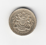 Moneda Anglia one pound / o lira 1993, circulata