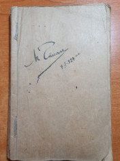 agenda manuscris 1924 - cantece militare 1919-1920,notite ,etc foto