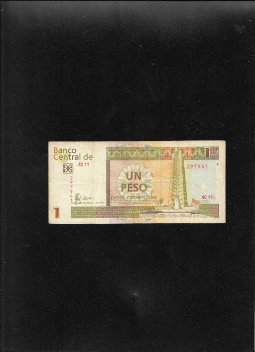 Cuba 1 peso convertibles 2007 seria297941