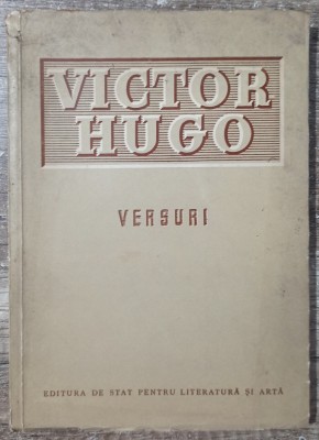 Versuri - Victor Hugo// 1952 foto