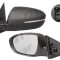 Oglinda exterioara Kia Optima (Jf), 10.2015-, Kia Optima (Tf), 06.2010- , partea Dreapta, culoare sticla crom , sticla convexa, cu carcasa neagra, cu